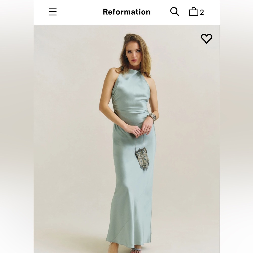 Reformation Anaiis Silk Dress